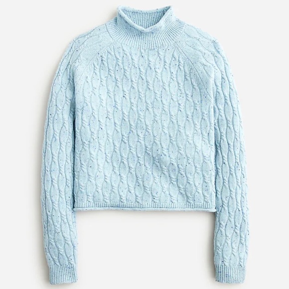 J. Crew Sweaters - New Jcrew Cashmere shrunken cable-knit Rollneck sweater